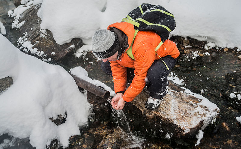 finding new water in the snow