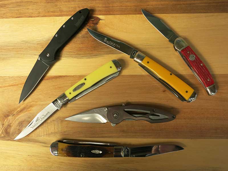 collection of pocket knives